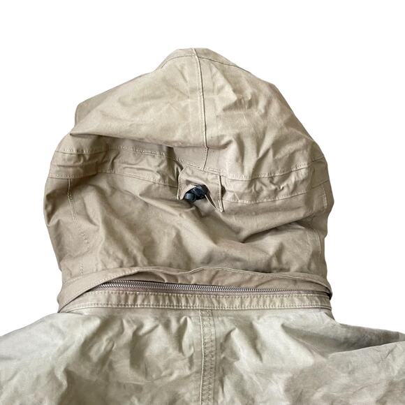 Timberland Men’s Insulated Jacket Tan Hooded Work Jacket Size Large - Picture 7 of 12